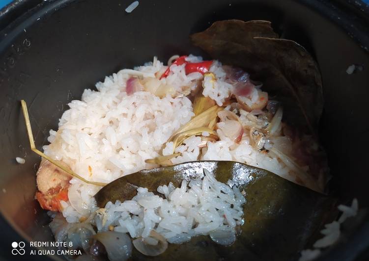 Cara Gampang Membuat Nasi liwet rice cooker simple Anti Gagal