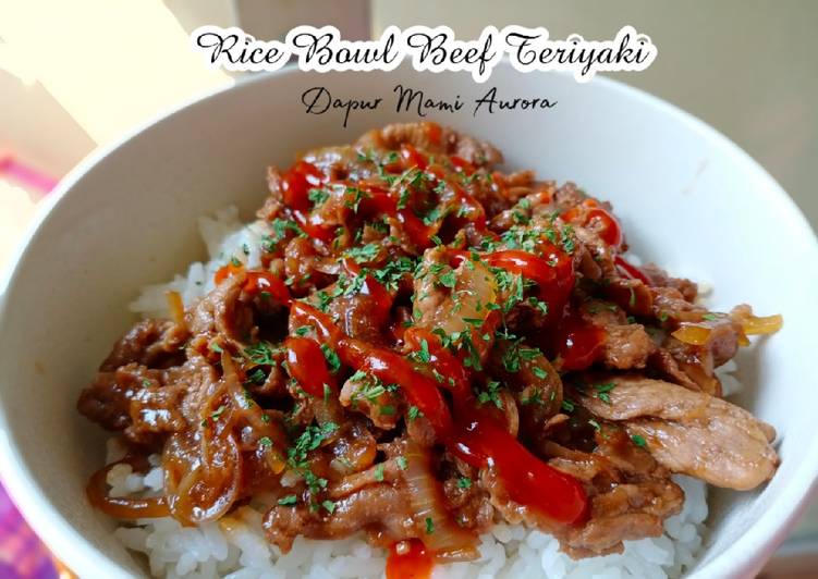 Rice bowl beef teriyaki