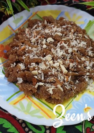 A picture of Barley or Jau Halwa.