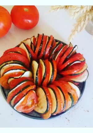 Une photo de Tian de légumes