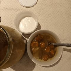 A picture of Sweet potato dessert alias bubur candil.