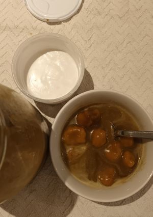 A picture of Sweet potato dessert alias bubur candil.