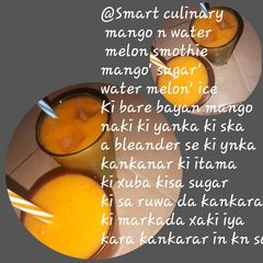 A picture of Mango and watermelon smoothie.