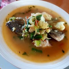 A picture of Fish n' Veggies Soup.