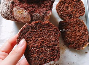 Hình của món Bánh chuối yến mạch cacao.