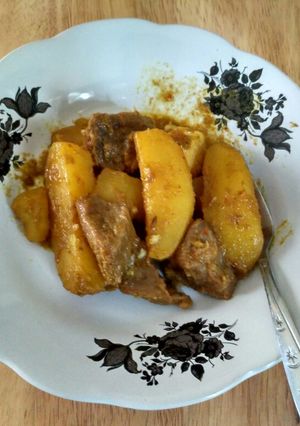Foto resep Rendang Daging dan Kentang simple