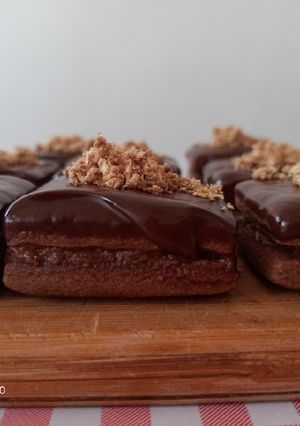 Une photo de Sablé chocolat fourré à la banane