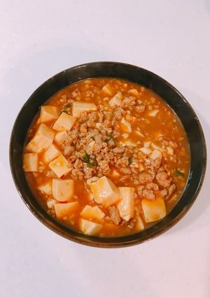 沒有花椒麻的麻婆豆腐 的食譜成品照片