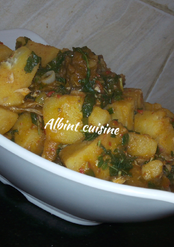A picture of Yam porridge.