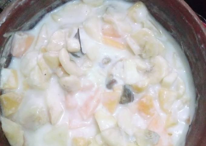 Easiest Way to Prepare Homemade Dahi wali fruit chaat