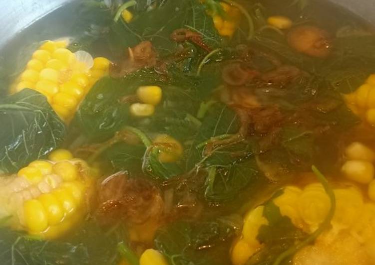 Resep 33. Sayur Bening Bayam dan Jagung, Anti Gagal