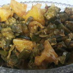 A picture of Bhindi Aloo.