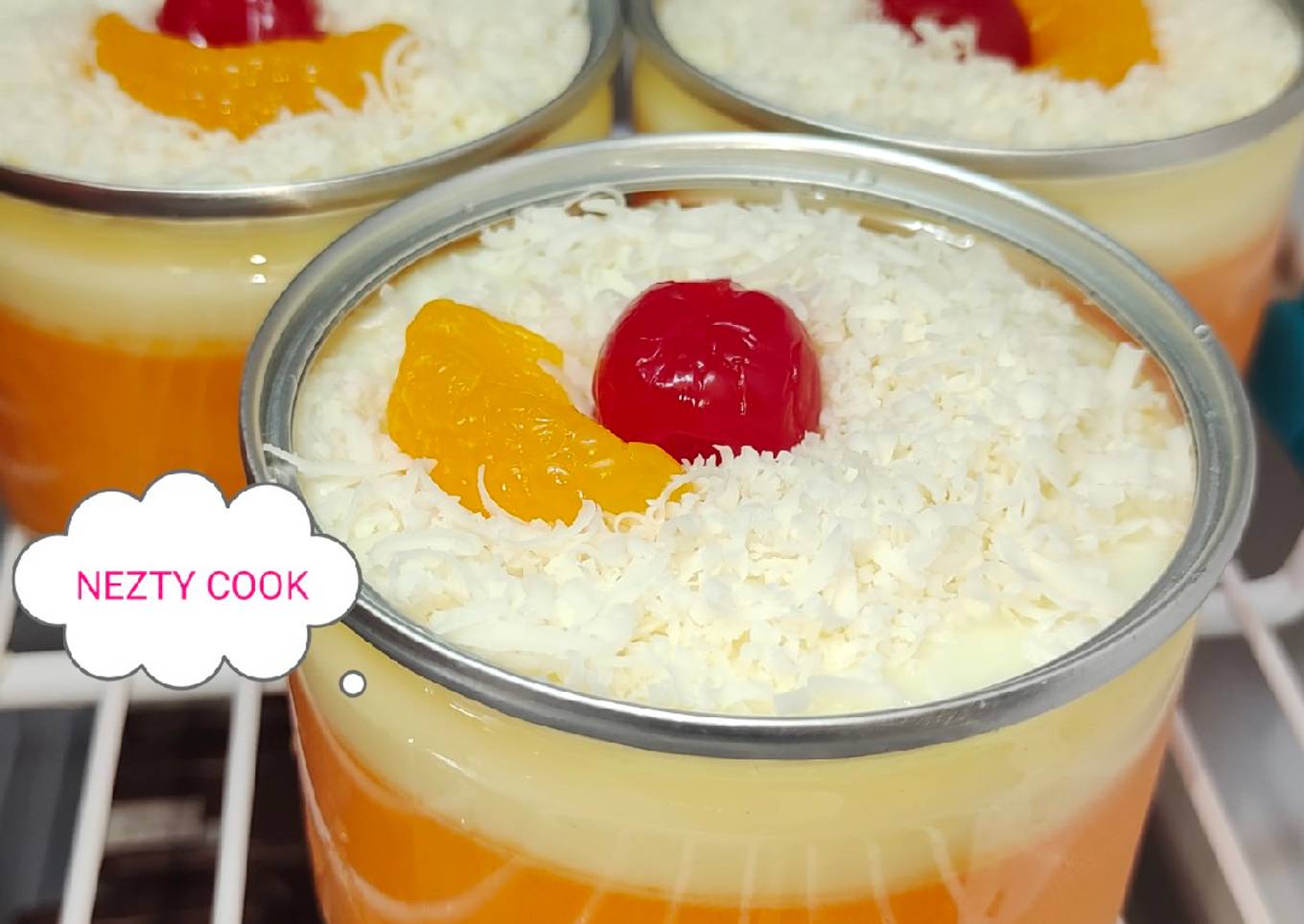 Puding mangga fla keju