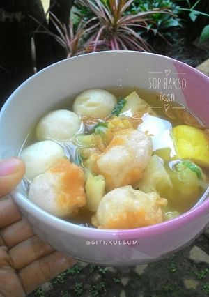 Foto resep Sop bakso ikan