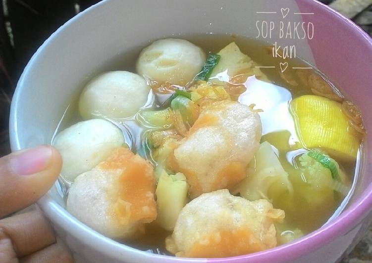 Resep Sop bakso ikan | Cara Membuat Sop bakso ikan Yang Enak Banget