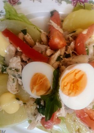 Una foto de Salpicón de pollo light 🇵🇪