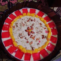 A picture of Fruity custard delight...