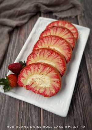 Foto resep 57. Hurricane Swiss Roll Cake