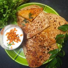 Cumin paratha A picture of Cumin paratha.
