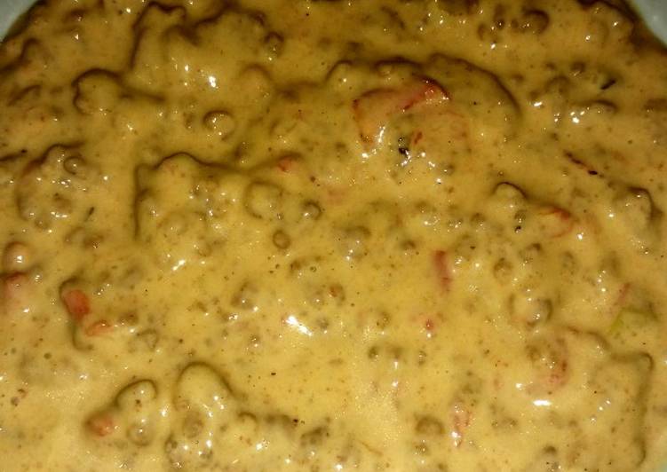 Homemade Beefy Queso Dip