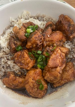 Una foto de Pollo teriyaki