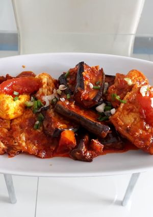 Foto resep Balado terong campur"