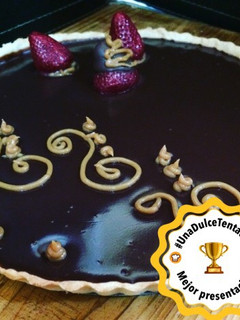 Una foto de Tartaleta ganache chocolate 🍫🍓