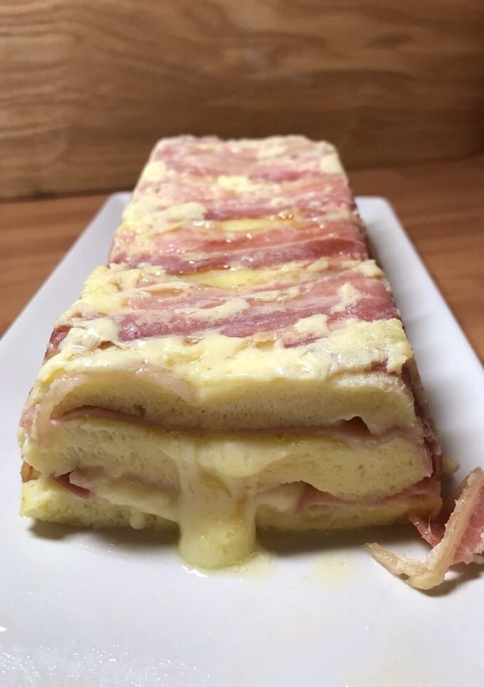 Una foto de Pastel de jamón y queso (Microondas)
