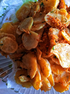 A picture of Tumeric bhajias #themechallenge.