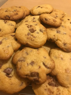 Una foto de Cookies con chips de chocolate 🍪🍫