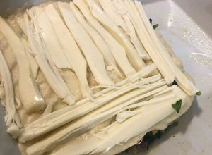 Una foto de Gratinado de espinaca con salsa bechamel