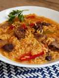 Arroz con magret de pato