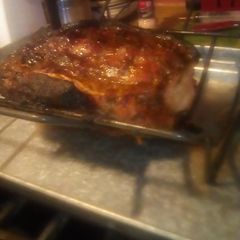 A picture of Italian picnic roast.