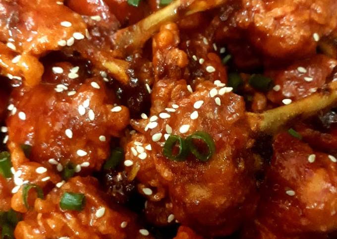 Simple Way to Make Gordon Ramsay Chicken lollipops with honey glaze sauce😊