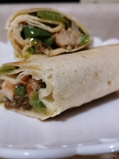 A picture of Chicken Fajita wraps.