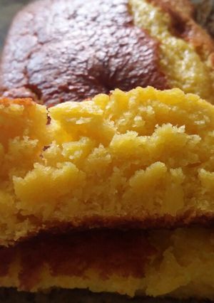 Una foto de Bizcocho de naranja sin huevo
