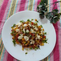 A picture of Cheese corn chat masaly dar chatpaty chat.