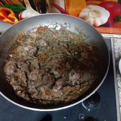 A picture of Spicy chicken liver.