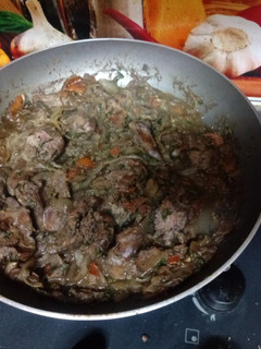 A picture of Spicy chicken liver.