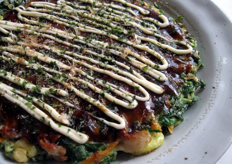 Recipe of Homemade Kale Okonomiyaki