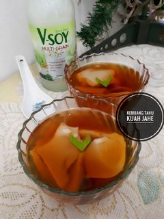 Foto resep Kembang tahu kuah jahe