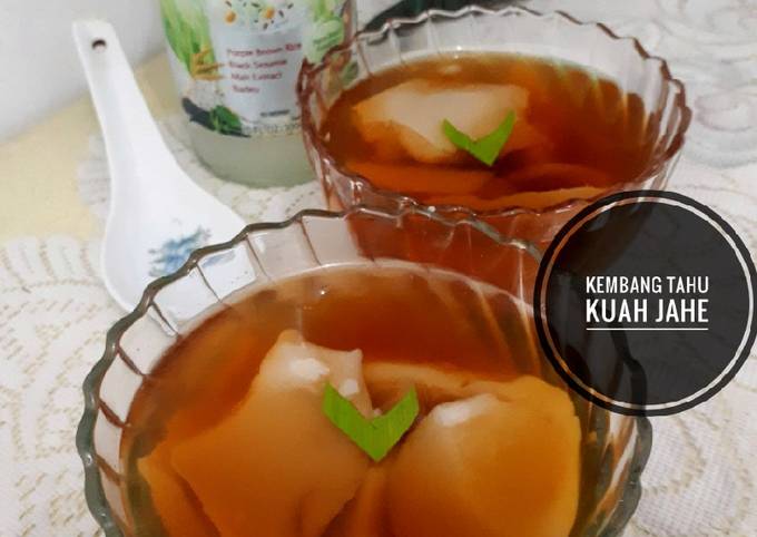 Kembang tahu kuah jahe