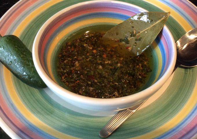 Recipe of Any-night-of-the-week Argentinian Style Chimichurri Sauces(1. Classic Chimichurri Sauce)