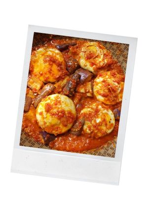 Foto resep Telur Ceplok Oven Balado (Less Oil-Low Calories)