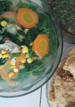 Foto resep Sayur bening bayam segar