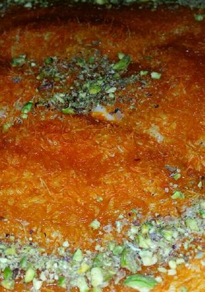 صورة لوصفة كنافة بالقشطة
