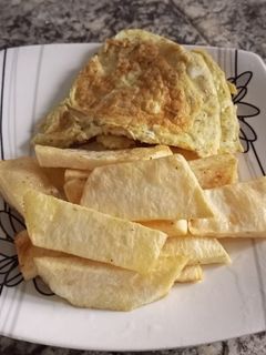 Fried Yam and Egg ainihin hoton girkin