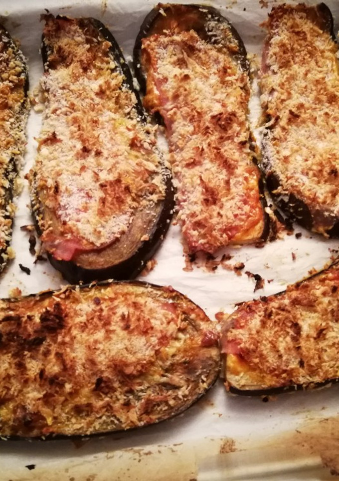 Una foto de Berenjena a la milanesa