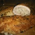 Pechugas rellenas de pavo y queso al horno