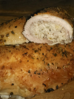 Una foto de Pechugas rellenas de pavo y queso al horno